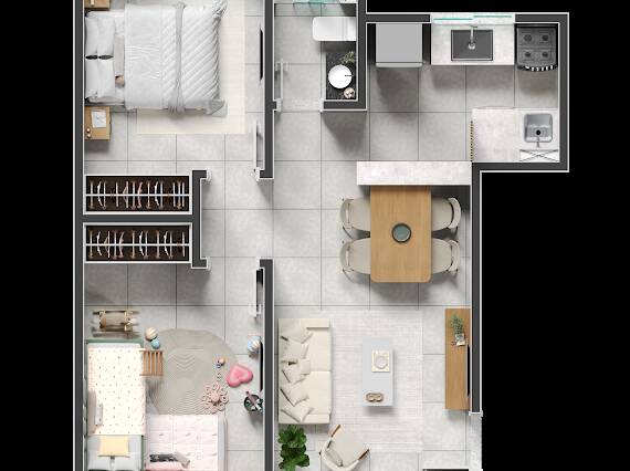 Apartamento, 2 quartos - Foto 8